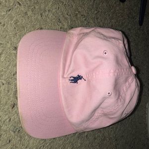 Pink polo hat